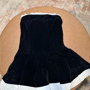 SHEIN Black and White A-Line Skirt